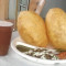 One Chole Bhature With Namkin Lassi