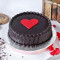 Chocolate Fondant Red Heart Cake