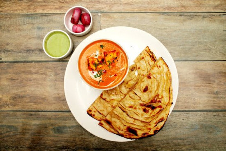 Shahi Paneer With 2 Laccha Parantha