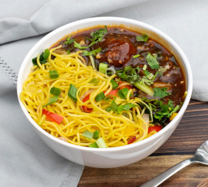 Hakka Noodles+ Veg Manchurian Gravy