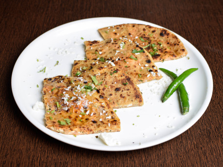 Cheese Paratha With Butter