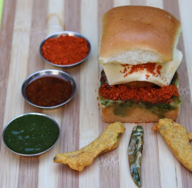 Spicy Cheese Loaded Vada Pav