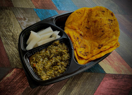 Makki Di Roti Sarso Ka Saag (Desi Ghee Made)