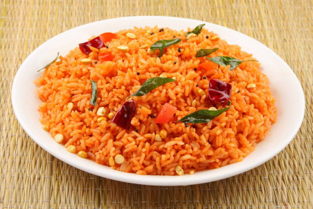 Tomato Rice With Kootu And Appalam