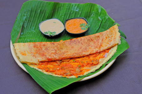 Mushroom Dosa (Served With Allem Chutney With Sambar)