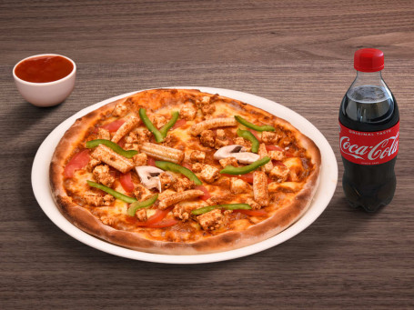 10 Veg Supreme Pizza Coke (250 Ml)