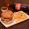 Fried Chicken Burger French Fries Coke (600 Ml)