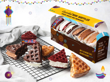 Fireworks Pack Of 6 Mini Waffles