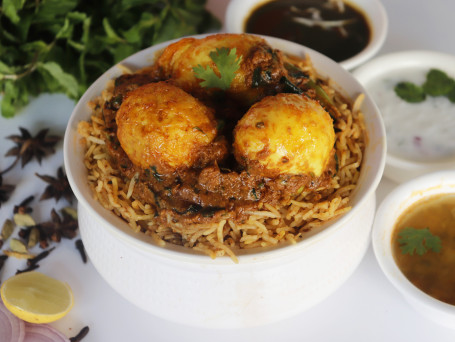 Egg Biryani -With Chicken Rice (1200Ml Box)