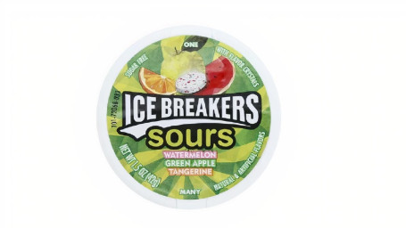 Ice Breakers Sours Watermelon Green Apple Tangerine 42G