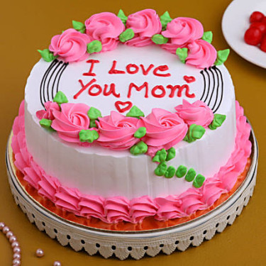 I Love U Mom Pineapple Cake