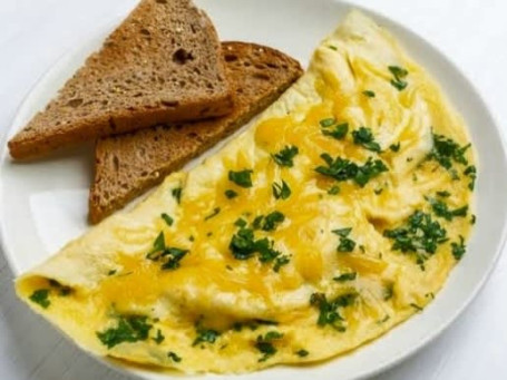 Toasted Bread With Half Boiled Omlette