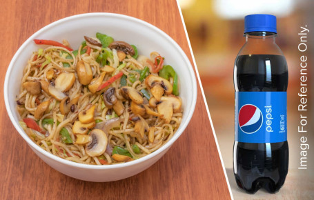 Mushroom Chow Mein Pepsi