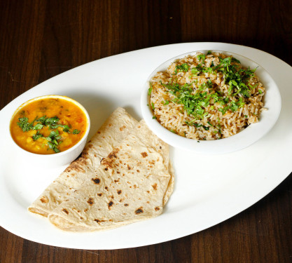 Daal Fry, Jeera Rice, 2 Roti