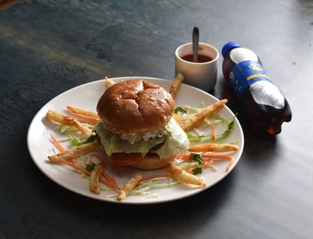 Paneer Burger+Arbecue Dip+ (250Ml)