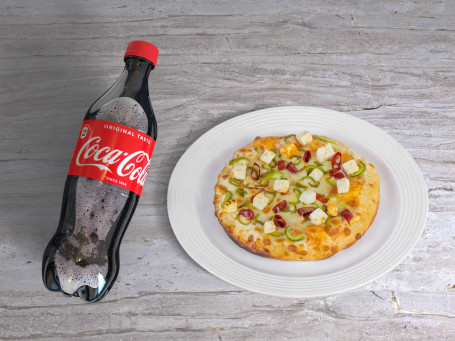 7 Tandoori Paneer Pizza+Coke 750 Ml Pet