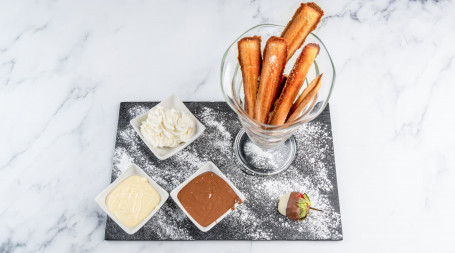 Churros With Milk Chocolate Sauce