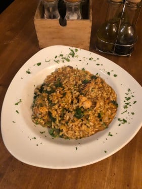 Seafood Spinach Risotto