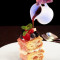 Classic Napol Eacute;On Cake With Fresh Fruits And Caramel Sauce