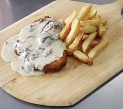 Chicken Schnitzel And Mushroom Sauce