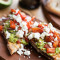 Avocado On Sourdough Toast With Greek Feta Red Pepper