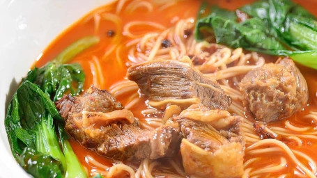 Noodle Soup With Spicy Stew And Flank Beef