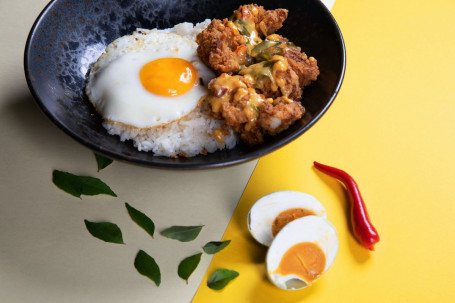 Rice Salted Egg Chicken