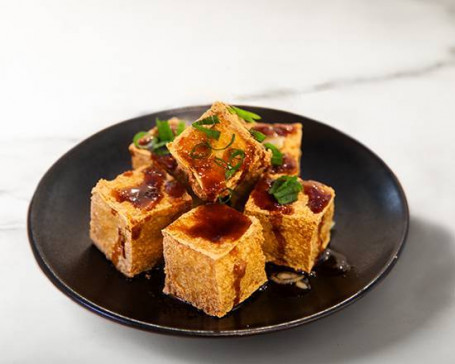 Huáng Jīn Zhà Dòu Fǔ Tofu Frito Dorado