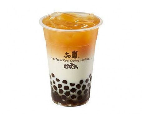 Bō Grandma Wū Slang Na Tiě Oolong Tea Latte Con Burbujas