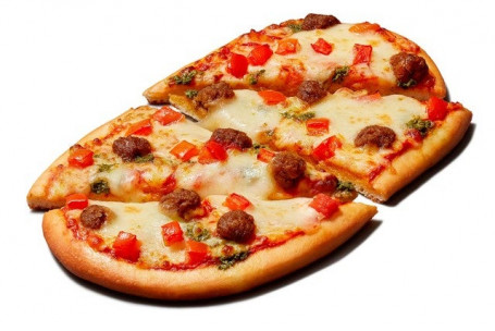 Nuevo Más Allá De La Carne Reg; Pizza De Pan Plano Con Salchicha Al Estilo Italiano