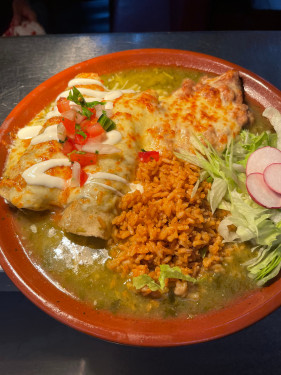 Chicken In Verde Sauce Enchilada