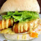 tǎ tǎ xiān xiā hàn bǎo Shrimp Burger with Tartar Sauce