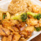 Hibachi Shrimp And Chicken Entrée