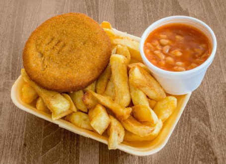 Breaded Rissole And Chips