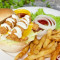 tǎ tǎ jiàng zhà yú liǔ bǎo Deep Fried Gurnard Fish Fillet Burger