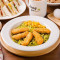 Yì Shì Níng Méng Jī Liǔ Miàn Tào Cān Italian Lemon Chicken Fingers Noodles Combo