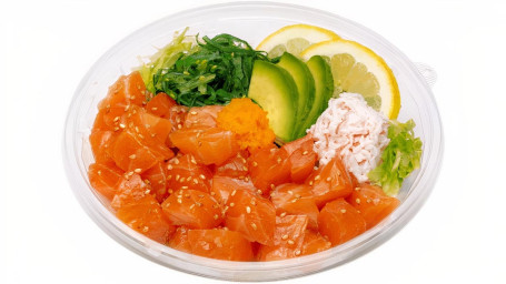 Premium Hawaiian Poke Bowl Salmon