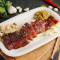 shuāng jiàng kǎo wǔ huā ròu fàn biàn dāng Rice with Grilled Marbled Pork Belly Bento