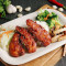 wú gǔ kǎo jī liǔ fàn biàn dāng Rice with Boneless Grilled Chicken Fingers Bento