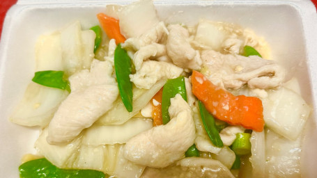 80. Chicken With Chinese Vegetables Bái Cài Jī