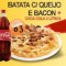 Batata com queijo e bacon (600 gramas) +coca cola 2 litros