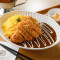 dàn bāo rì shì zhà zhū pái kā lī fàn tào cān Omelette Tonkatsu (Pork Cutlet) Curry With Rice And Salad (Set)