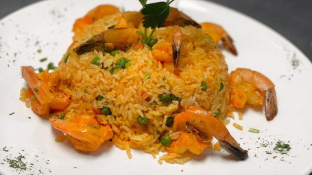 55. Arroz Con Camarones /Rice With Shrimps.