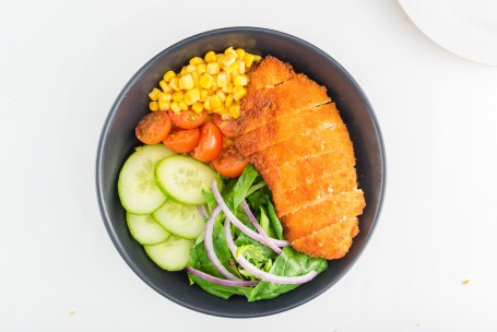 Pepper Salad With Chicken Katsu