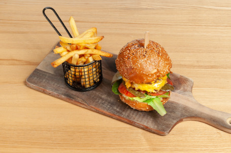 Texas Beef Burger And Chips