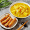 kā lī xiā juǎn fàn Curry Rice with Deep-Fried Shrimp Roll