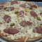 Pizza calabresa tamanho G 8 fatias guarana Antártica de 1l