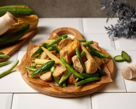 Xiān Zhà Shí Shū Cān Deep-Fried Vegetables Platter