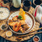 guī yú jī ròu fàn Rice with Salmon and Chicken
