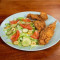 Frango Frito com Salada!